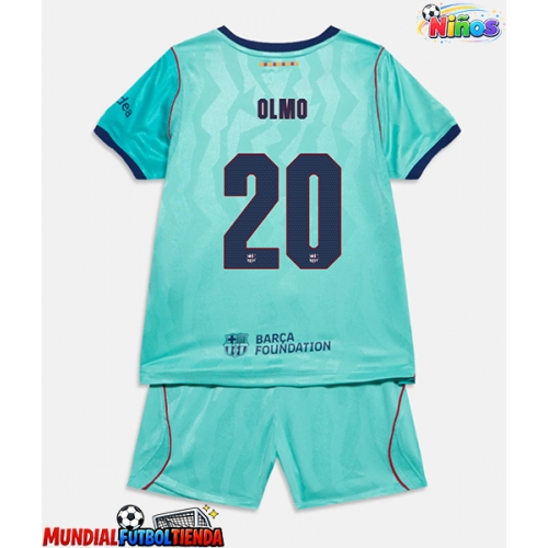 Camiseta Barcelona Dani Olmo #20 Tercera Equipación Replica 2026-27 para niños mangas cortas (+ Pantalones cortos)